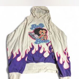 Betty Boop White Hoodie